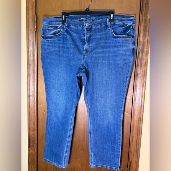 Old Navy Women's Blue Boyfriend Jeans Size 18 - Picture 1 of 4